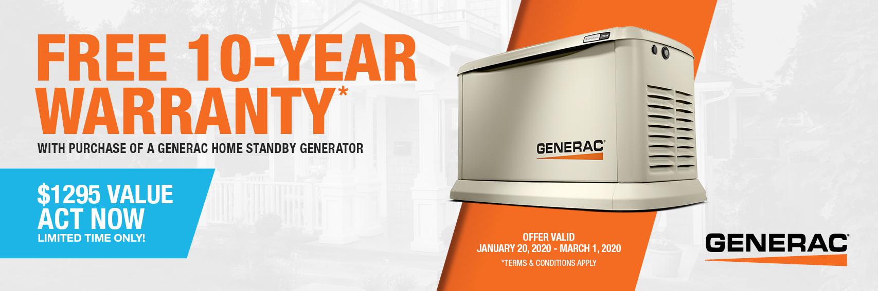 Homestandby Generator Deal | Warranty Offer | Generac Dealer | Regina, SK